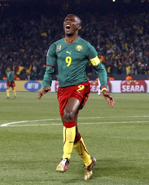 Samuel Eto’o, 32 anni, 55 reti in 115 presenze con il Camerun